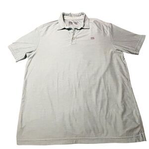 Three Sixty Six Men's Green Polo Shirt Size L Short Sleeve Casual